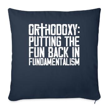 Orthodox - Sofa pillowcase 17,3'' x 17,3'' (45 x 45 cm) - navy - Front