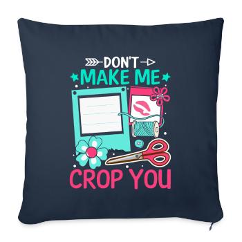 Scrapbooking Scrapbooker - Sofa pillowcase 17,3'' x 17,3'' (45 x 45 cm) - navy - Front