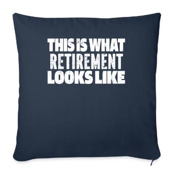 Pensioner pension - Sofa pillowcase 17,3'' x 17,3'' (45 x 45 cm) - navy - Front