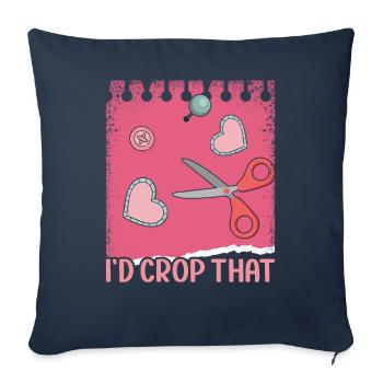 Scrapbooking Scrapbooker - Sofa pillowcase 17,3'' x 17,3'' (45 x 45 cm) - navy - Front