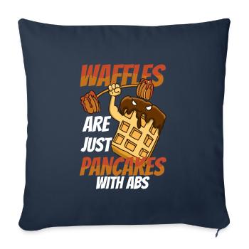 Gaufre - Housse de coussin décorative 45 x 45 cm - bleu marine - Devant