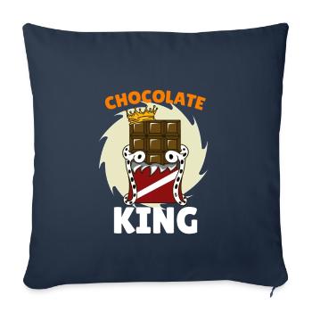 Schokolade - Sofakissenbezug 45 x 45 cm - Navy - Vorne