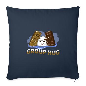 Schokolade - Sofakissenbezug 45 x 45 cm - Navy - Vorne