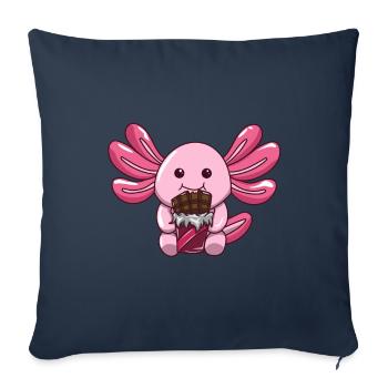 Schokolade - Sofakissenbezug 45 x 45 cm - Navy - Vorne