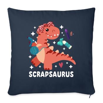 Scrapbooking Scrapbooker - Sofa pillowcase 17,3'' x 17,3'' (45 x 45 cm) - navy - Front