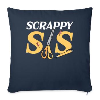 Scrapbooking Scrapbooker - Sofa pillowcase 17,3'' x 17,3'' (45 x 45 cm) - navy - Front
