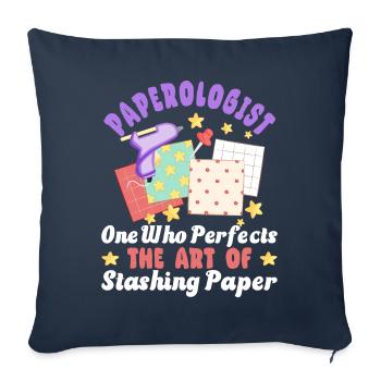 Scrapbooking Scrapbooker - Sofa pillowcase 17,3'' x 17,3'' (45 x 45 cm) - navy - Front