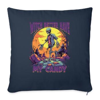 Halloween design for the Halloween party - Sofa pillowcase 17,3'' x 17,3'' (45 x 45 cm) - navy - Front