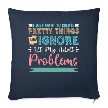 Scrapbooking Scrapbooker - Sofa pillowcase 17,3'' x 17,3'' (45 x 45 cm) - navy - Front