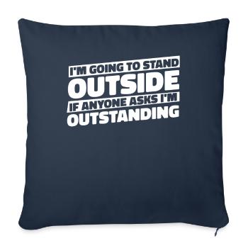 Black Humor Funny - Sofa pillowcase 17,3'' x 17,3'' (45 x 45 cm) - navy - Front