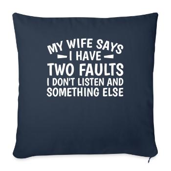 Black humor Funny - Sofa pillowcase 17,3'' x 17,3'' (45 x 45 cm) - navy - Front