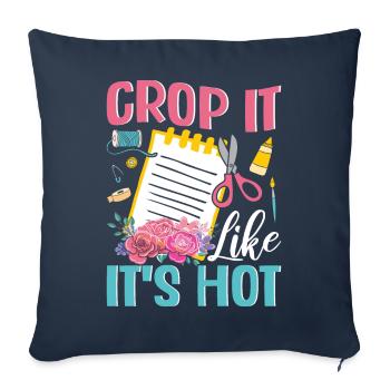 Scrapbooking Scrapbooker - Sofa pillowcase 17,3'' x 17,3'' (45 x 45 cm) - navy - Front