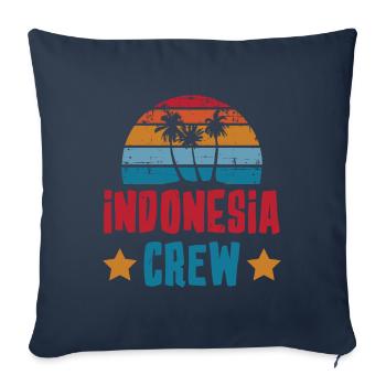 Indonesia Crew - Sofakissenbezug 45 x 45 cm - Navy - Vorne