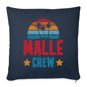 Malle Crew - Sofa pillowcase 17,3'' x 17,3'' (45 x 45 cm) - navy - Front