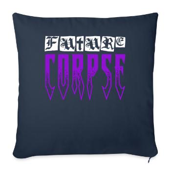 Funny Gothic Goth - Sofa pillowcase 17,3'' x 17,3'' (45 x 45 cm) - navy - Front