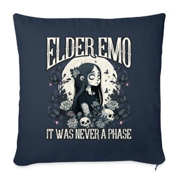 Drôle Emo Garçon Emo Fille - Housse de coussin décorative 45 x 45 cm - bleu marine - Devant