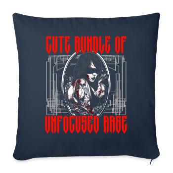 Funny Gothic Goth - Sofa pillowcase 17,3'' x 17,3'' (45 x 45 cm) - navy - Front