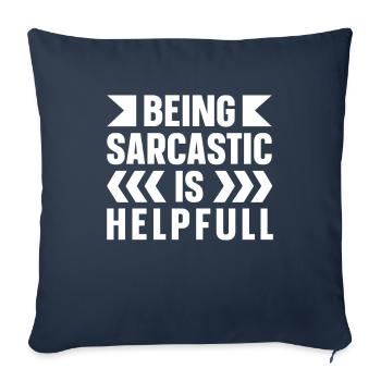 Black humor Sarcastic - Sofa pillowcase 17,3'' x 17,3'' (45 x 45 cm) - navy - Front