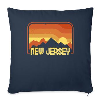 New Jersey - Sofa pillowcase 17,3'' x 17,3'' (45 x 45 cm) - navy - Front