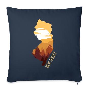 New Jersey - Sofa pillowcase 17,3'' x 17,3'' (45 x 45 cm) - navy - Front