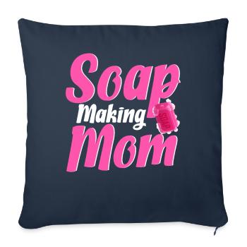 Soap manufacturer Soapologist - Sofa pillowcase 17,3'' x 17,3'' (45 x 45 cm) - navy - Front