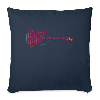 Guitariste Guitariste Guitariste - Housse de coussin décorative 45 x 45 cm - bleu marine - Devant