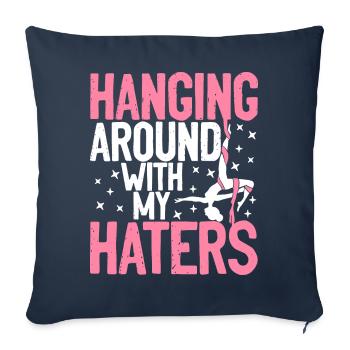 Aerial Silk Aerialist - Sofa pillowcase 17,3'' x 17,3'' (45 x 45 cm) - navy - Front