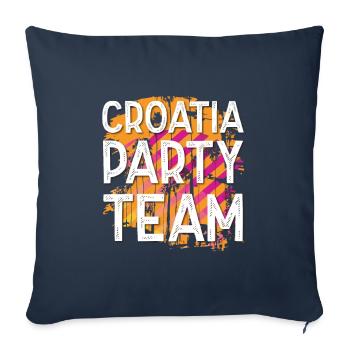 Croatia Party Team - Sofa pillowcase 17,3'' x 17,3'' (45 x 45 cm) - navy - Front