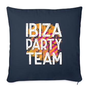 Ibiza Party Team - Sofa pillowcase 17,3'' x 17,3'' (45 x 45 cm) - navy - Front