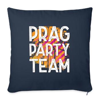 Équipe du Parti de Prague - Housse de coussin décorative 45 x 45 cm - bleu marine - Devant