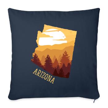 Arizona - Sofa pillowcase 17,3'' x 17,3'' (45 x 45 cm) - navy - Front