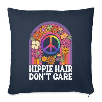 Dreadlocks Rasta Lustig Hippie - Sofakissenbezug 45 x 45 cm - Navy - Vorne