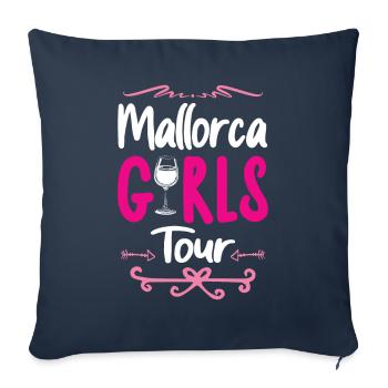 Mallorca Girls Tour - Sofa pillowcase 17,3'' x 17,3'' (45 x 45 cm) - navy - Front
