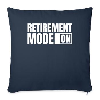 Mode de retraite de pension de retraité activé - Housse de coussin décorative 45 x 45 cm - bleu marine - Devant