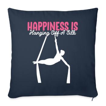 Aerial Silk Aerialist - Sofa pillowcase 17,3'' x 17,3'' (45 x 45 cm) - navy - Front