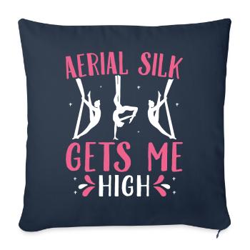 Acrobate - Housse de coussin décorative 45 x 45 cm - bleu marine - Devant