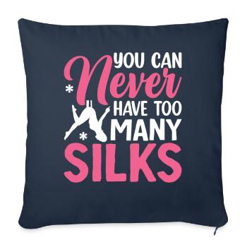 Aerial Silk Aerialist - Sofa pillowcase 17,3'' x 17,3'' (45 x 45 cm) - navy - Front