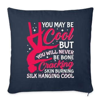 Aerial Silk Aerialist - Sofa pillowcase 17,3'' x 17,3'' (45 x 45 cm) - navy - Front