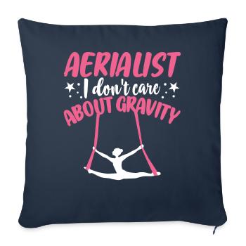 Air silk - Sofa pillowcase 17,3'' x 17,3'' (45 x 45 cm) - navy - Front