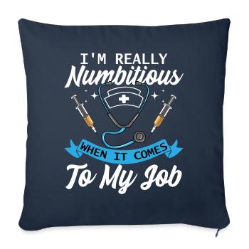 Anaesthetist - Sofa pillowcase 17,3'' x 17,3'' (45 x 45 cm) - navy - Front
