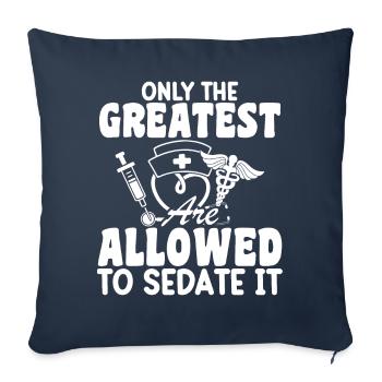 Anaesthetist - Sofa pillowcase 17,3'' x 17,3'' (45 x 45 cm) - navy - Front