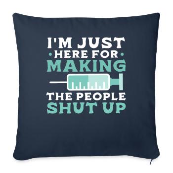 Anaesthetist - Sofa pillowcase 17,3'' x 17,3'' (45 x 45 cm) - navy - Front