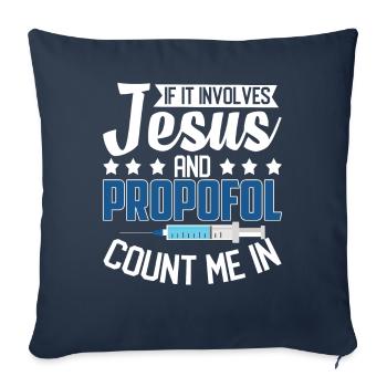 Anaesthetist - Sofa pillowcase 17,3'' x 17,3'' (45 x 45 cm) - navy - Front