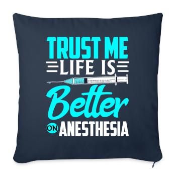 Anaesthetist - Sofa pillowcase 17,3'' x 17,3'' (45 x 45 cm) - navy - Front