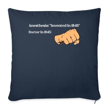 Anesthesiologist Anesthesiology - Sofa pillowcase 17,3'' x 17,3'' (45 x 45 cm) - navy - Front