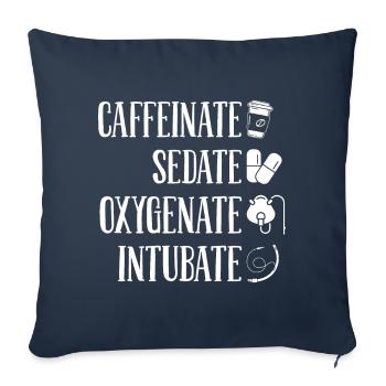Anaesthetist - Sofa pillowcase 17,3'' x 17,3'' (45 x 45 cm) - navy - Front