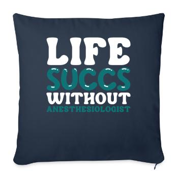 Anesthesiology - Sofa pillowcase 17,3'' x 17,3'' (45 x 45 cm) - navy - Front