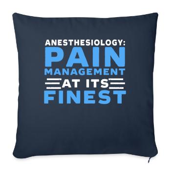 Anaesthetist - Sofa pillowcase 17,3'' x 17,3'' (45 x 45 cm) - navy - Front