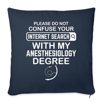 Anaesthetist - Sofa pillowcase 17,3'' x 17,3'' (45 x 45 cm) - navy - Front