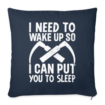 Anaesthetist - Sofa pillowcase 17,3'' x 17,3'' (45 x 45 cm) - navy - Front